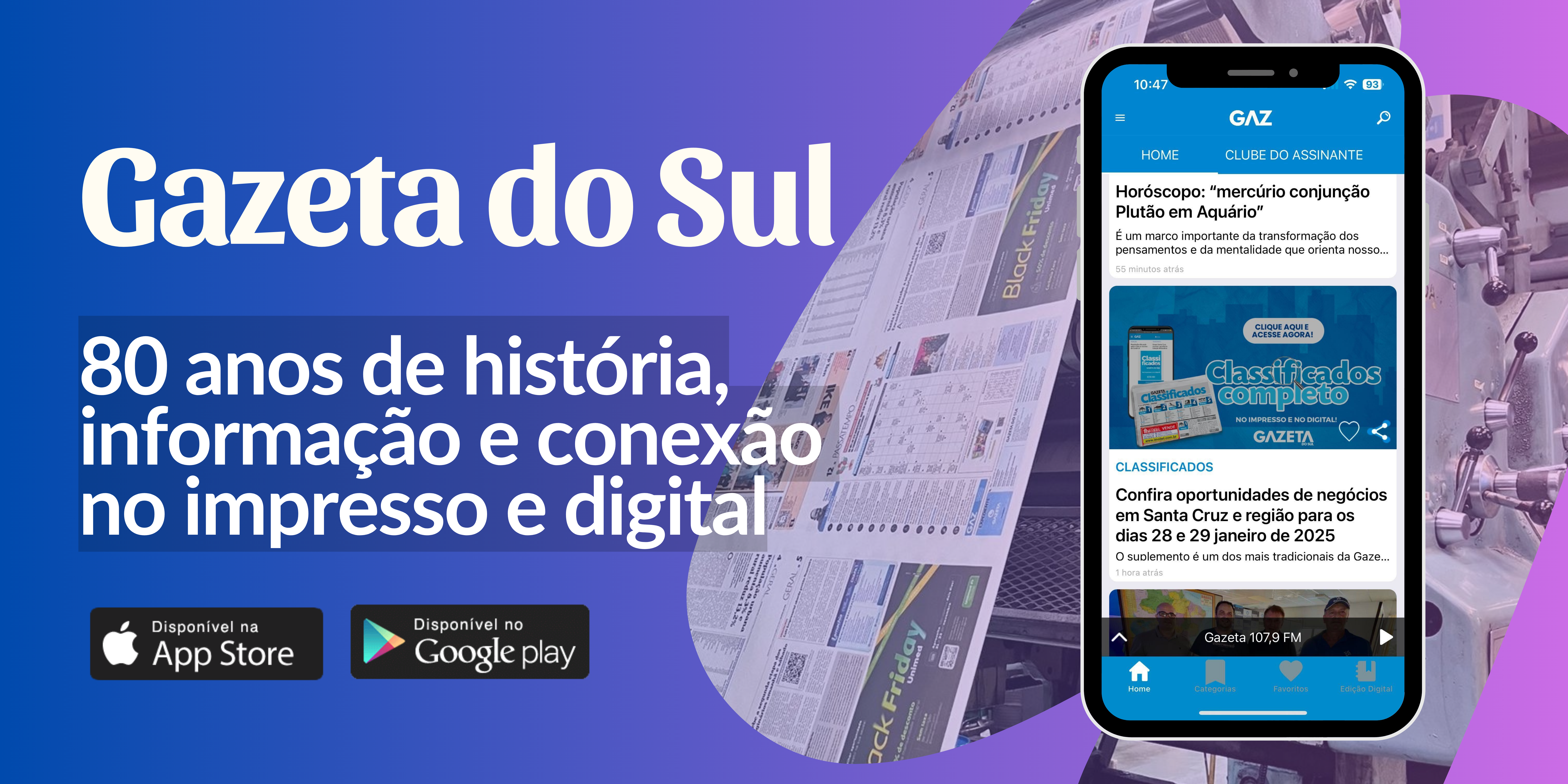 80 anos de história, informação e conexão no impresso e digital